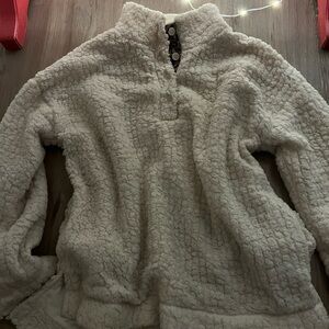 Cozy Cream Sherpa Pullover